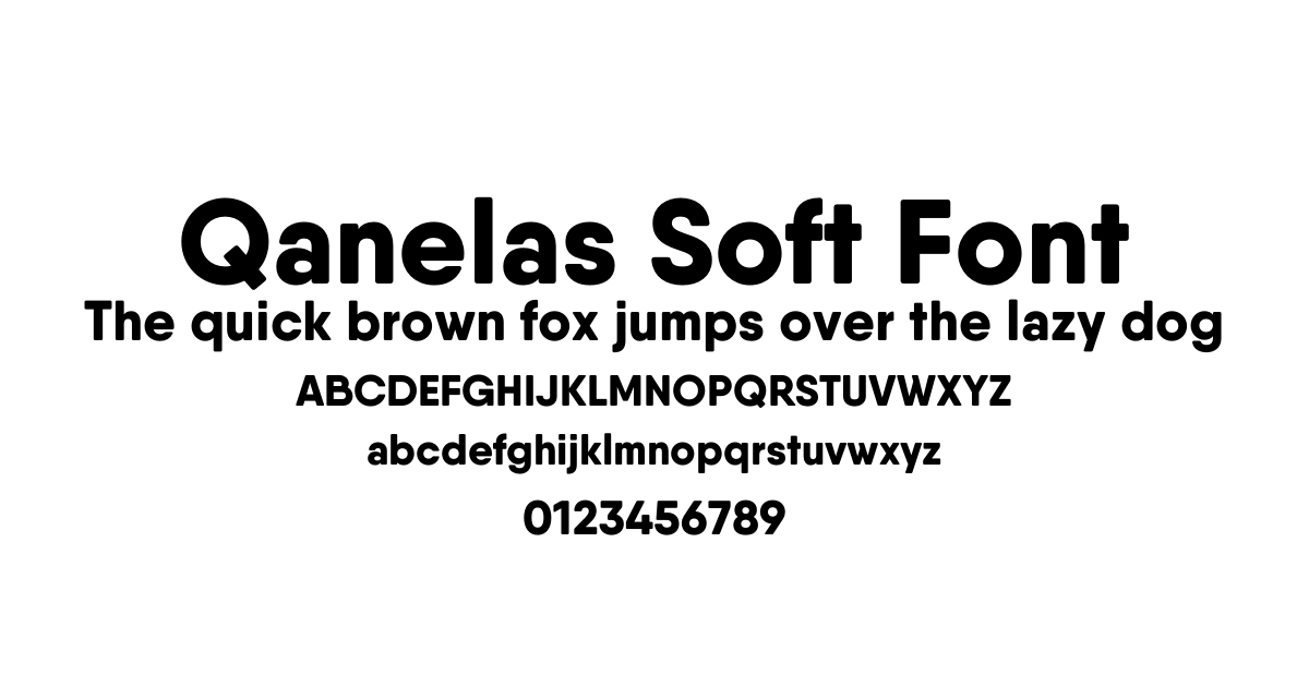 Qanelas Soft Font font preview