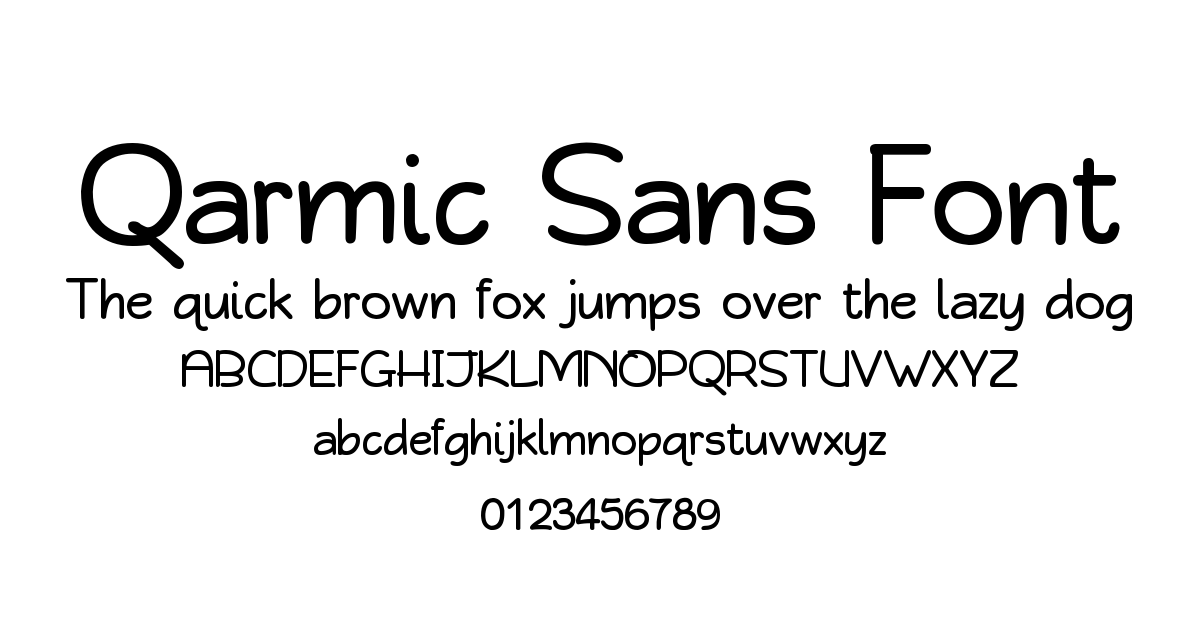 Qarmic Sans Font font preview