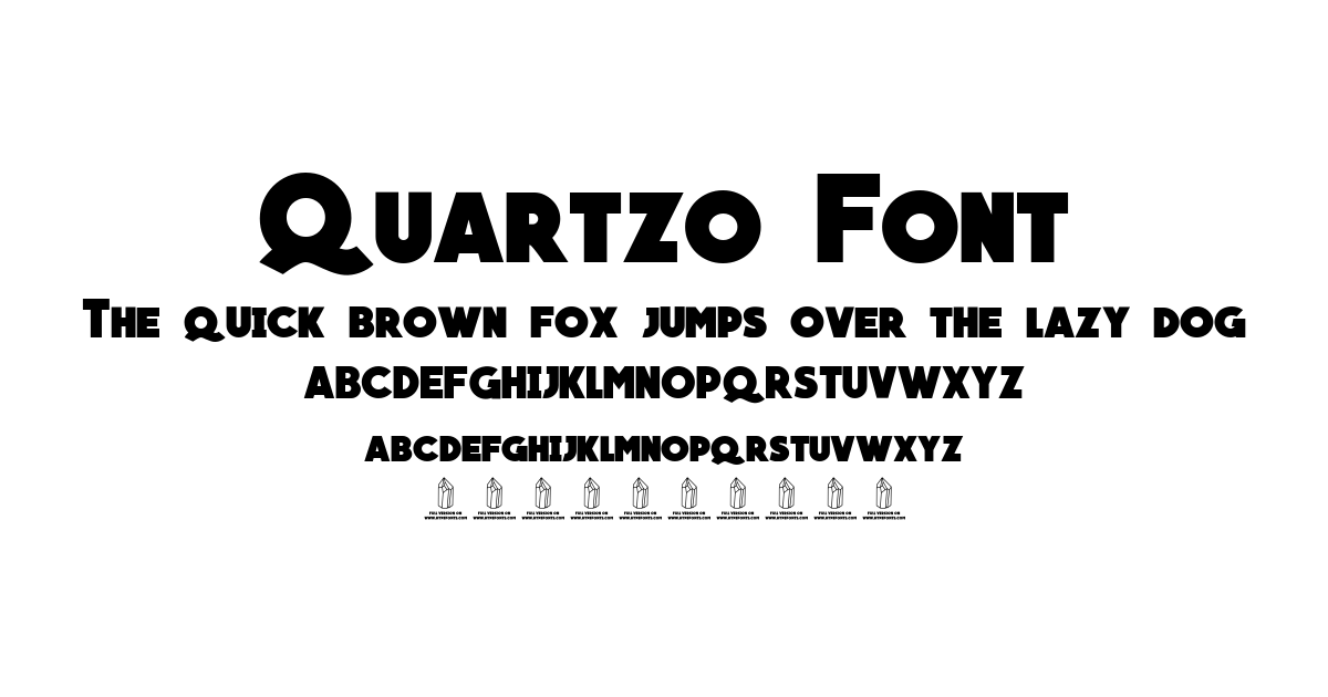Quartzo Font font preview