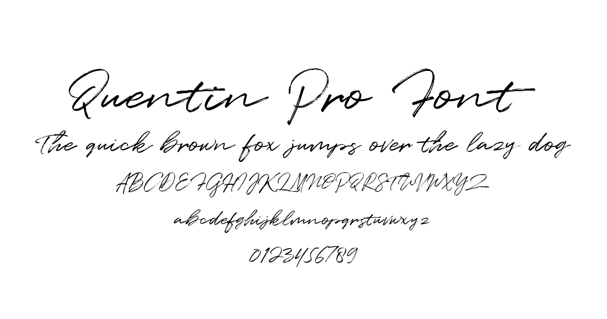Quentin Pro Font preview