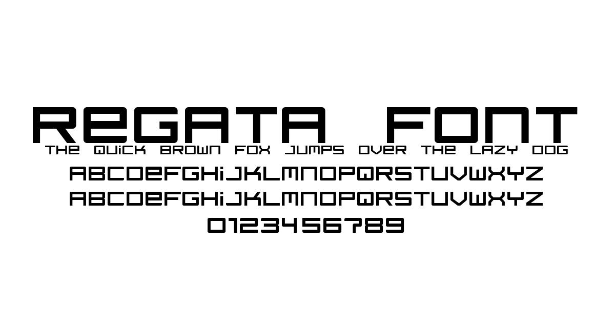 Regata Font preview
