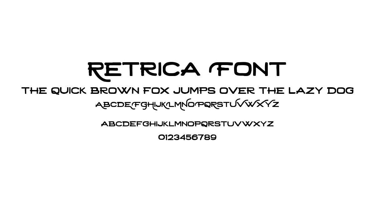 Retrica Font font preview