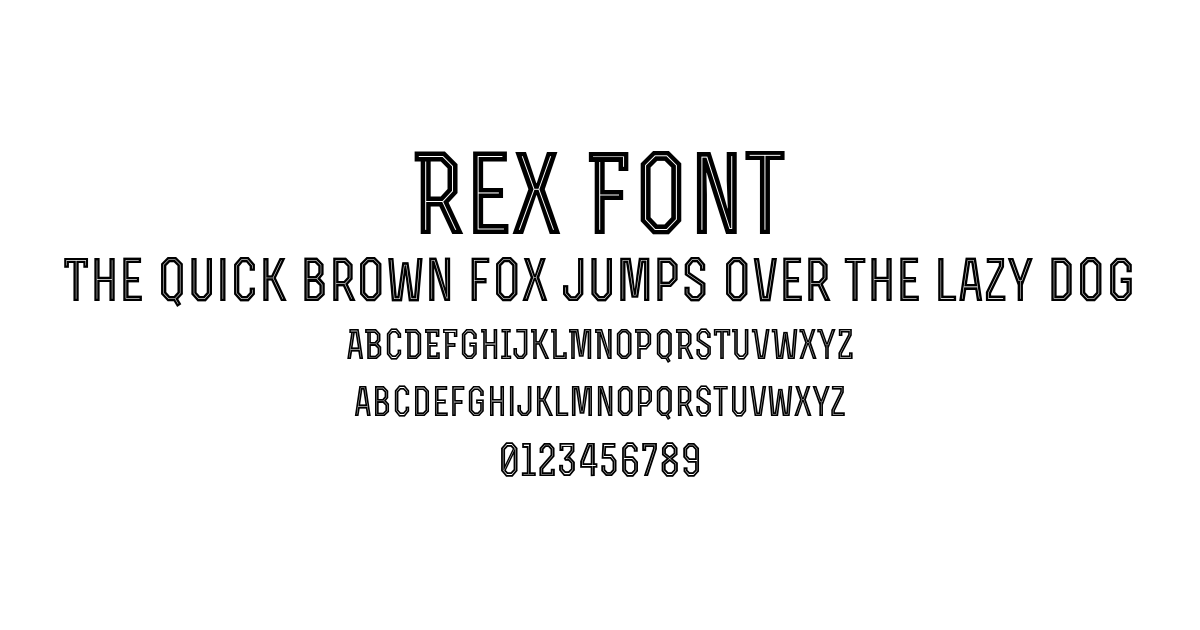 Rex Font font preview