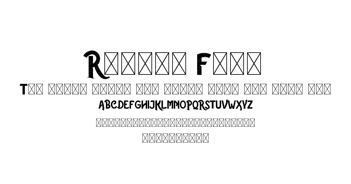 Rustic Font font preview