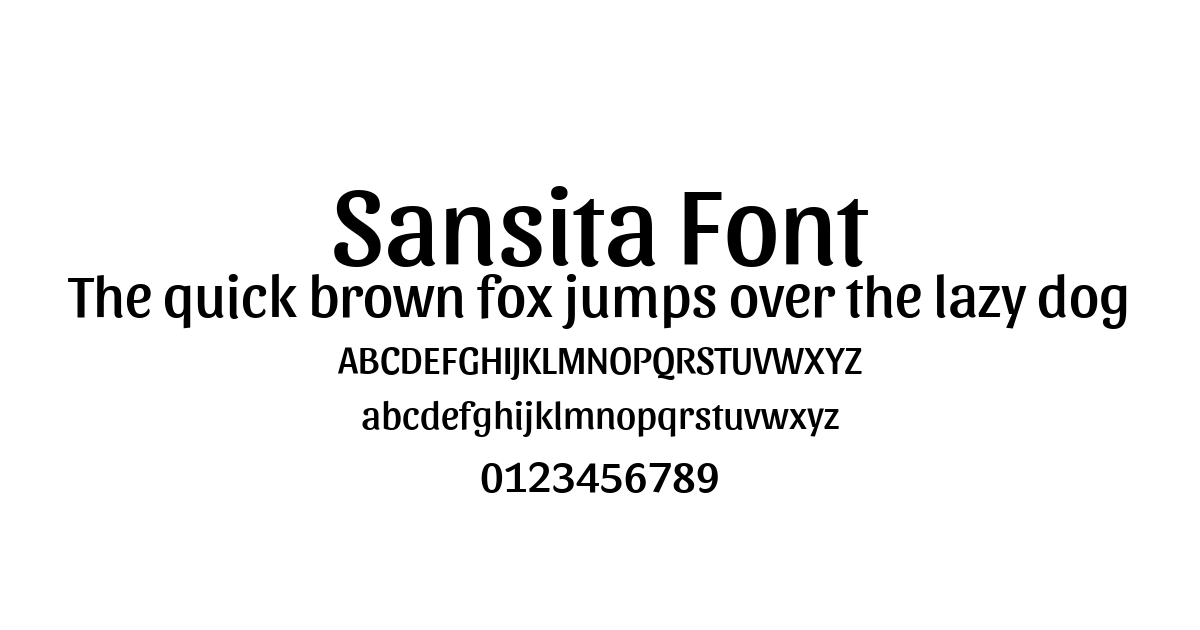 Sansita Font font preview