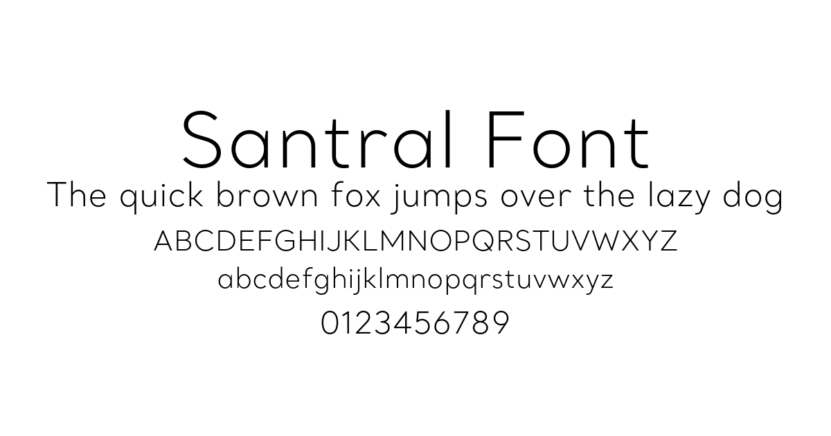 Santral Font preview