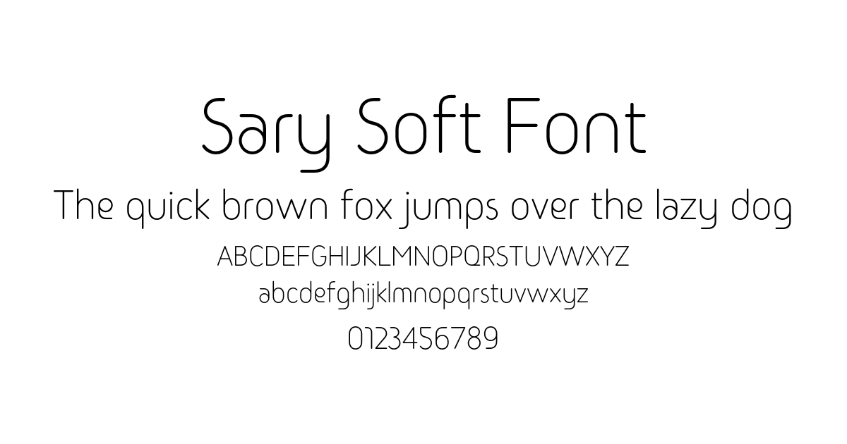 Sary Soft Font font preview