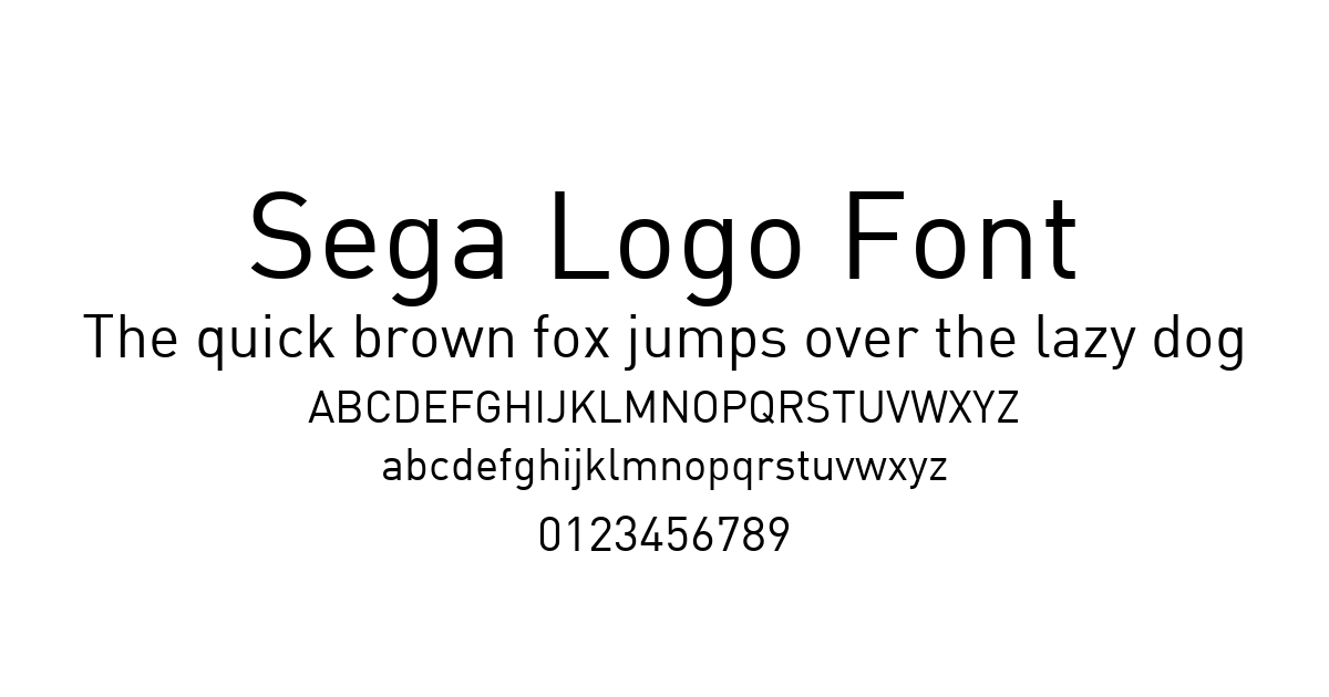 Sega Logo Font font preview