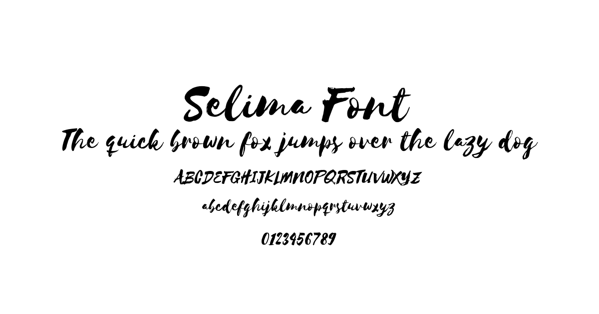 Selima Font font preview