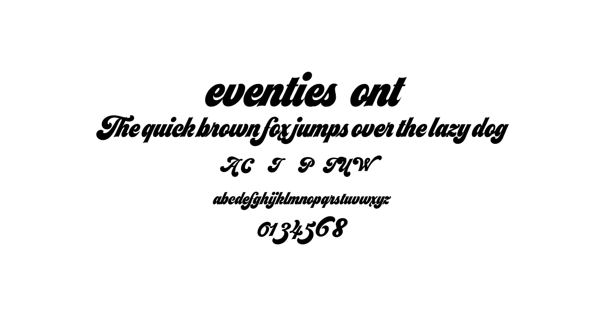 Seventies Font font preview