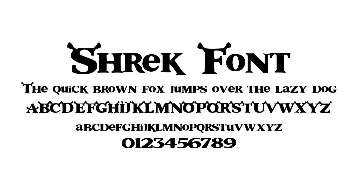 Shrek Font font preview