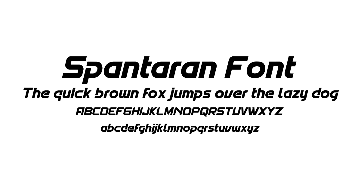 Spantaran Font font preview