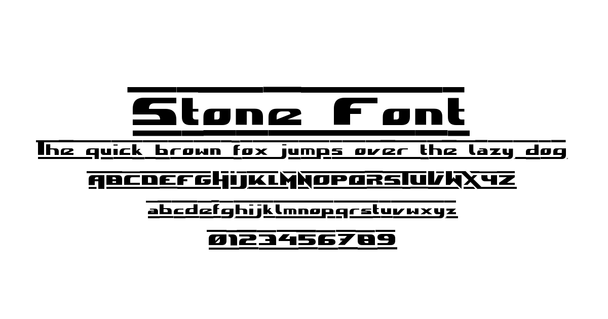 Stone Font font preview