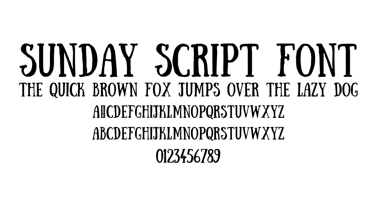 Sunday Script Font preview