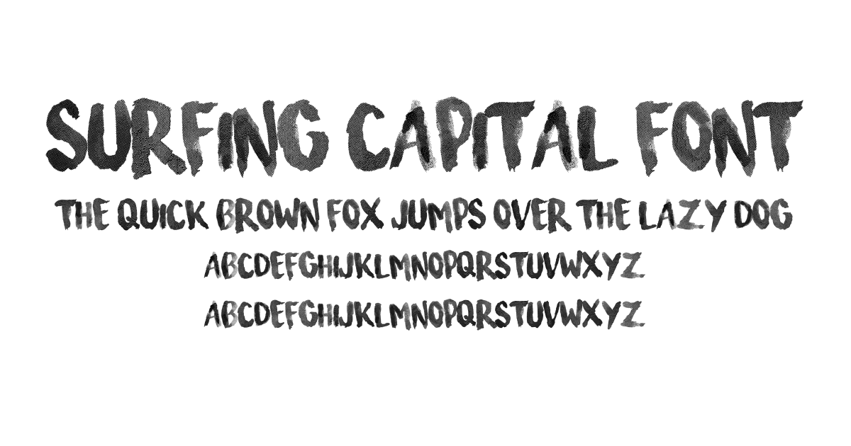 Surfing Capital Font preview