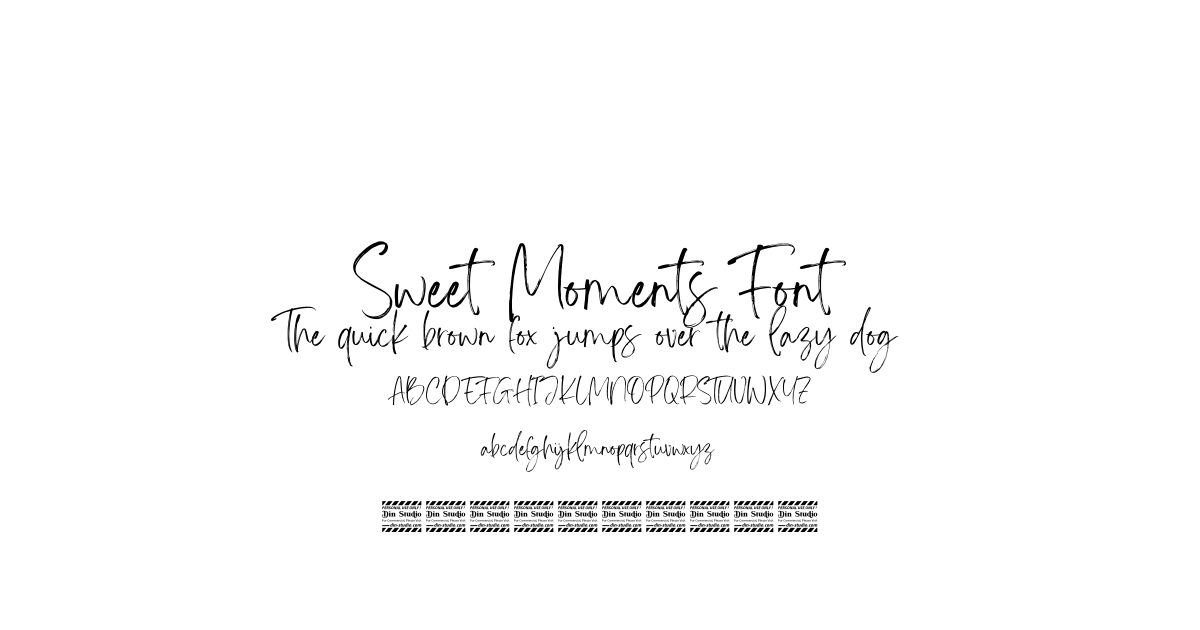 Sweet Moments Font font preview
