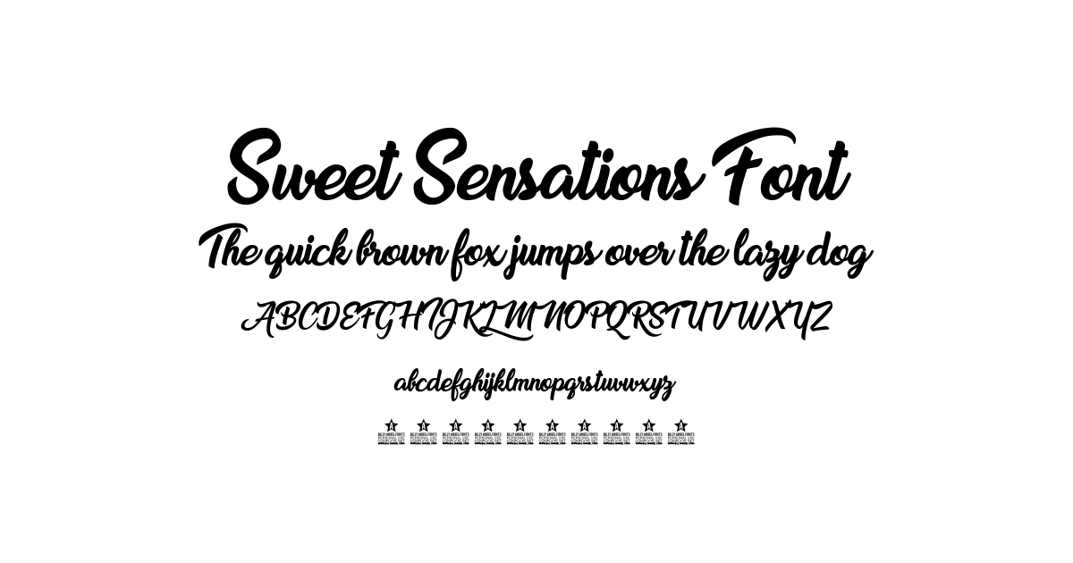 Sweet Sensations Font preview