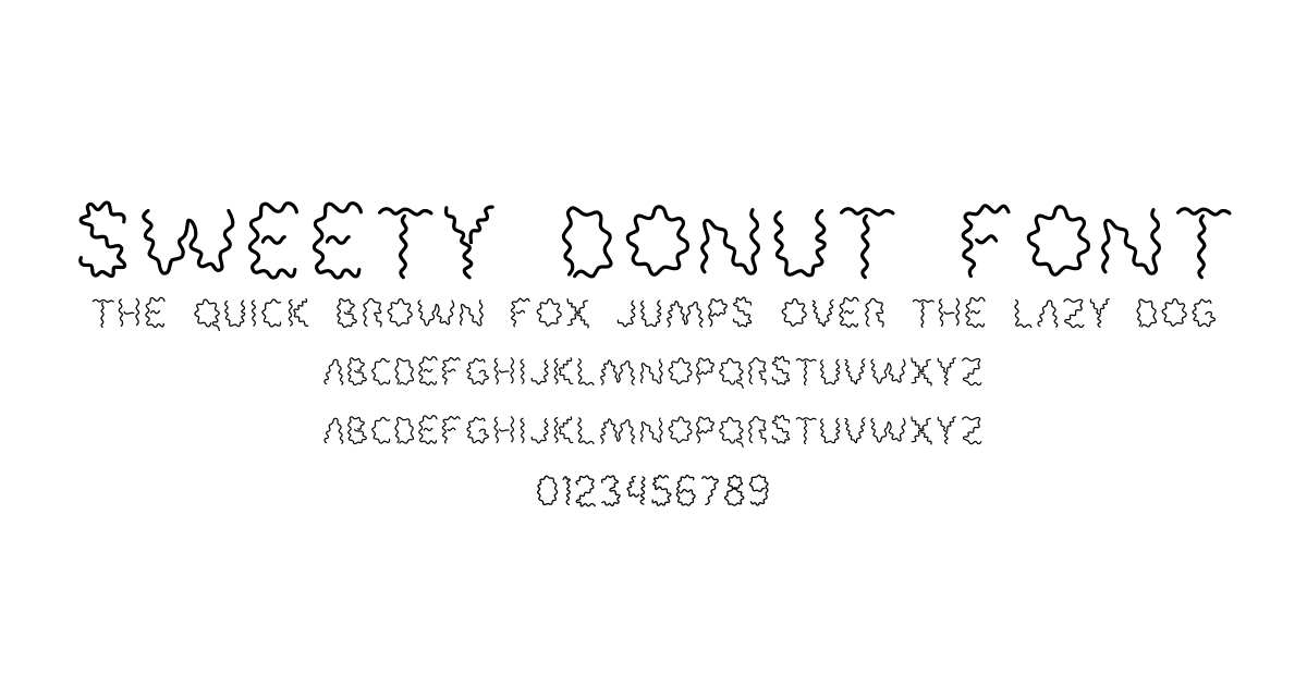 Sweety Donut Font font preview