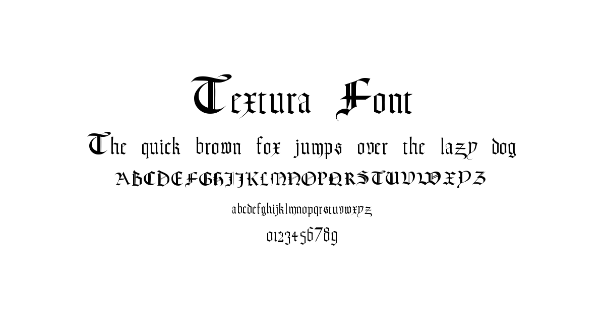 Textura Font font preview