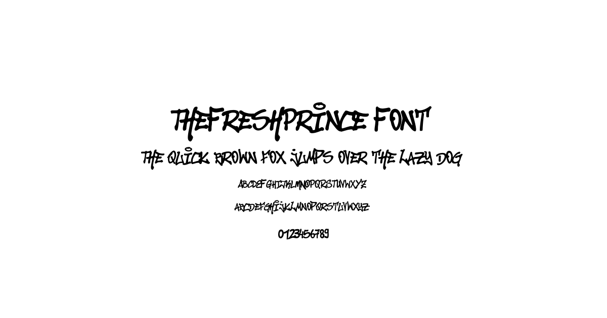 TheFreshPrince Font font preview