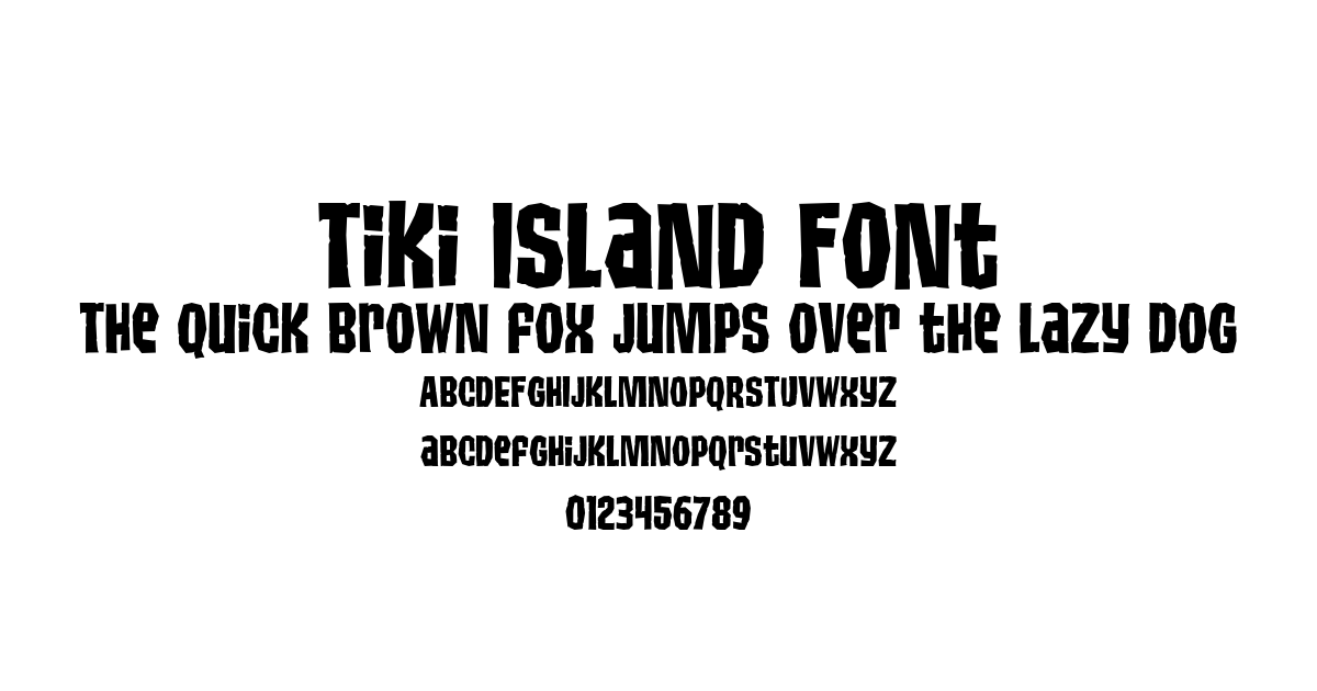 Tiki Island Font preview