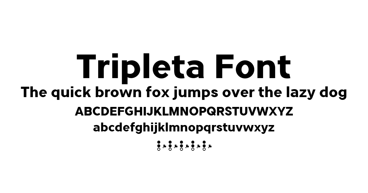 Tripleta Font font preview