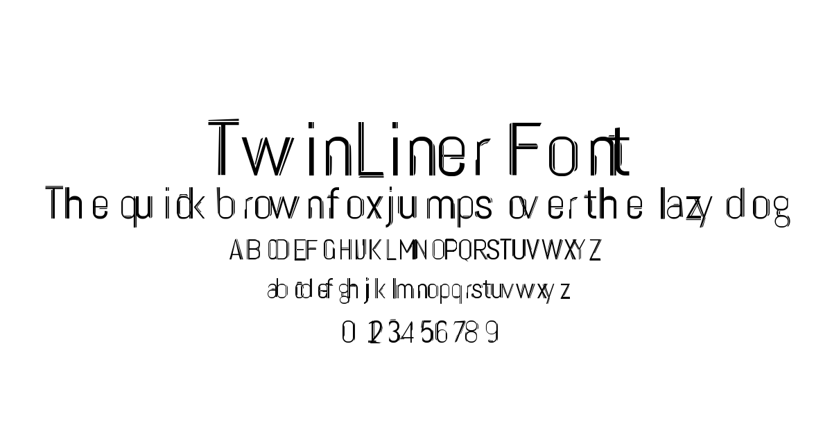 TwinLiner Font font preview